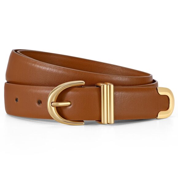 Jаsgооd Accessories - Women Leather Belt For Jeans Pants Fashion Gold Buckle Ladies Waist Belt🥰